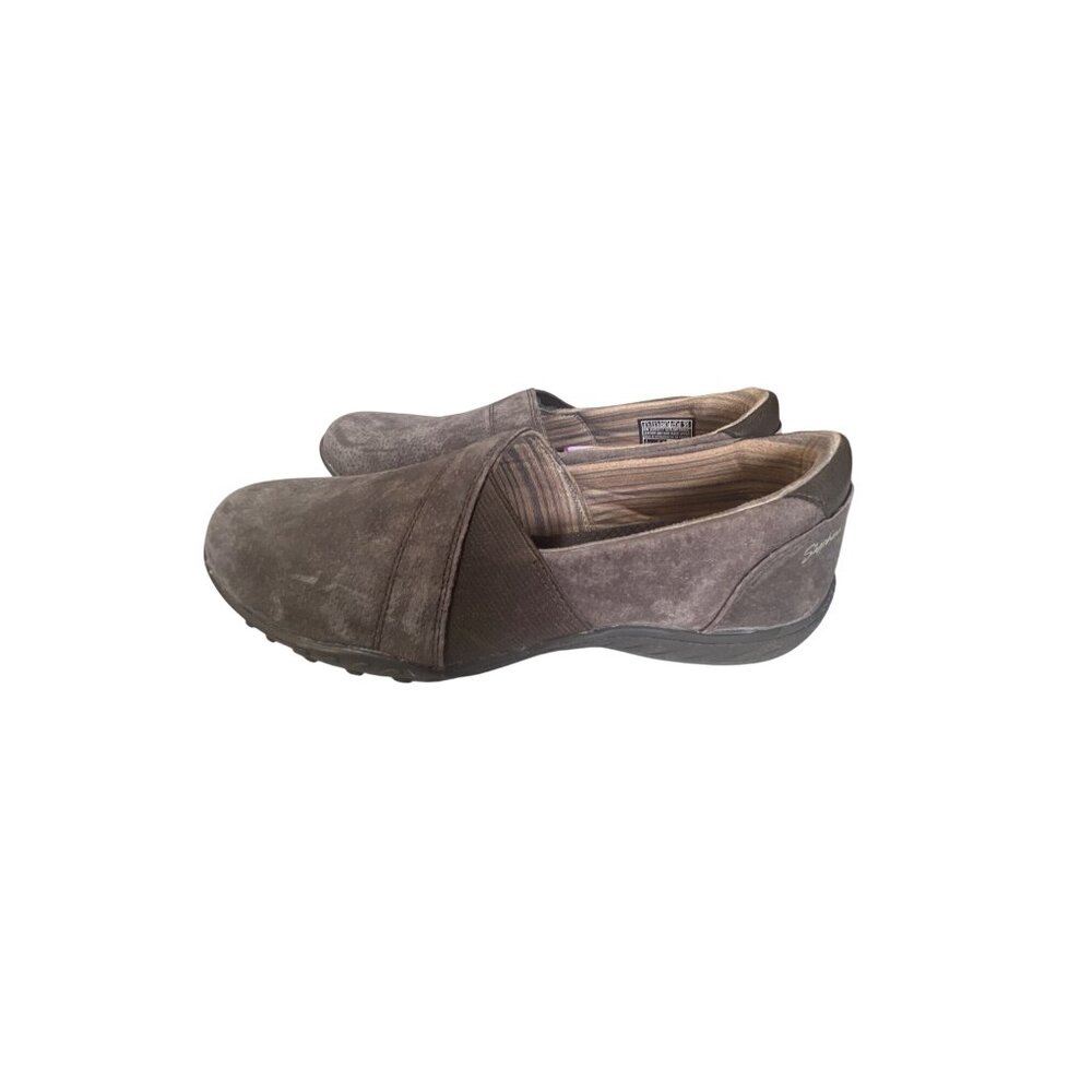 Skechers Slip-On Comfort Shoes For Women Size 6.5 Suede Uppers Rubber Outsoles B